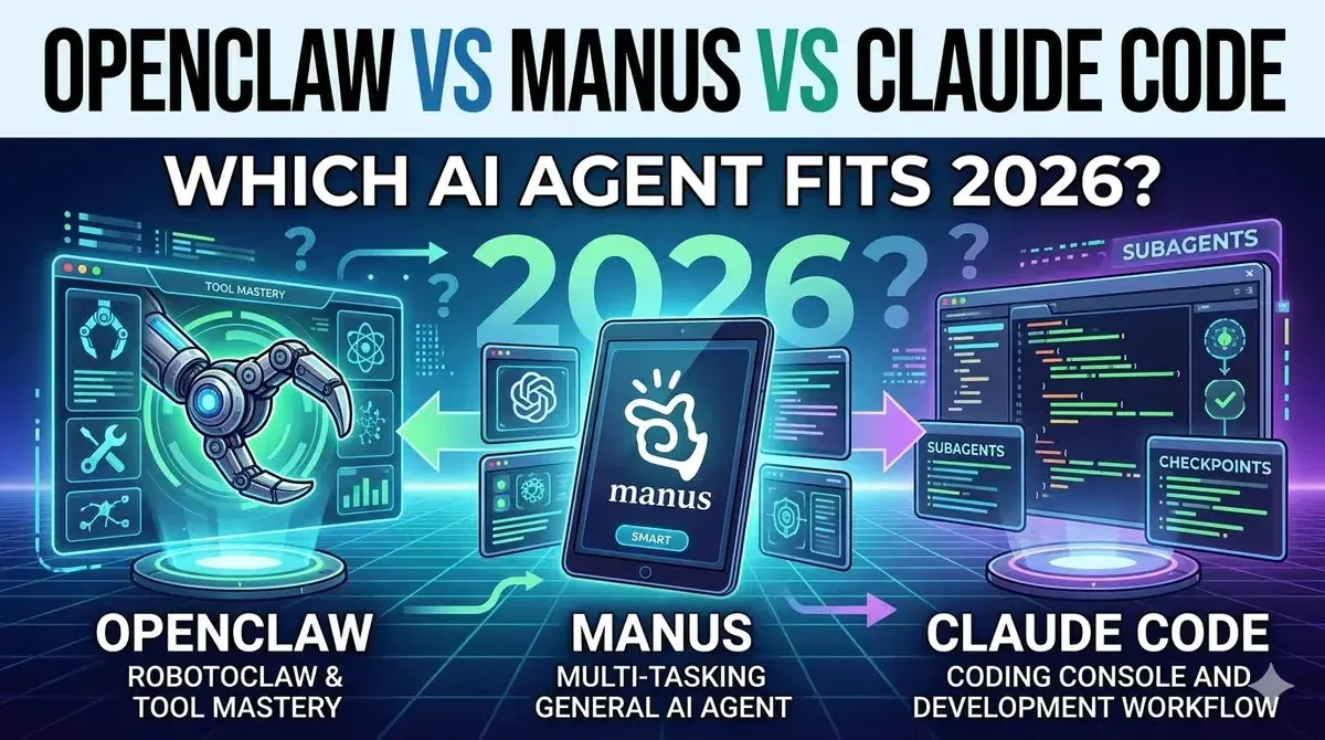 OpenClaw vs Manus vs Claude Code: Which AI Agent Actually Wins in 2026?