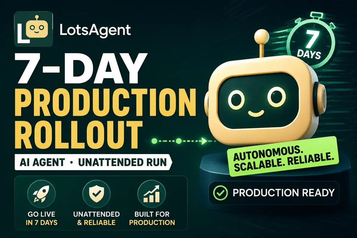 The 7-Day Production Rollout: From First Agent to Unattended Run (Without the Production Cliff)