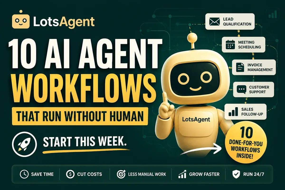 AI Agents for Business: 10 Workflows That Run Without a Human (and How to Start One This Week)