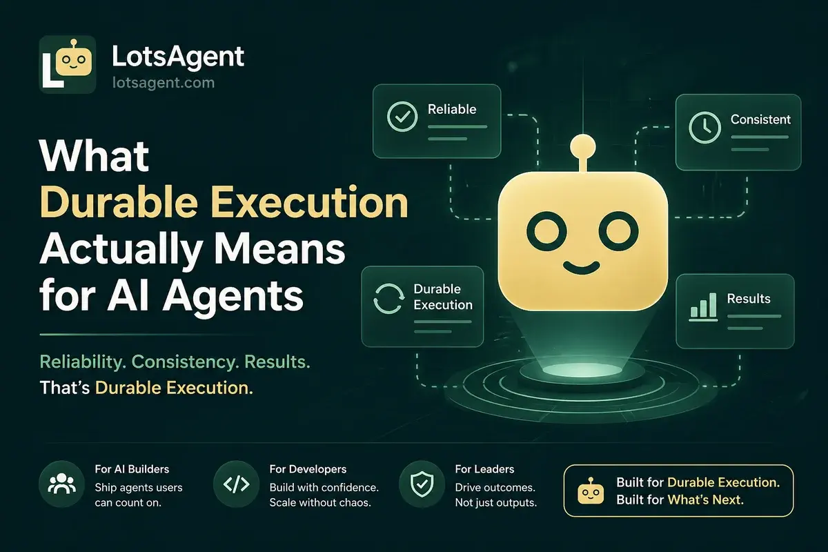 What Durable Execution Actually Means for AI Agents (And Why It Matters)