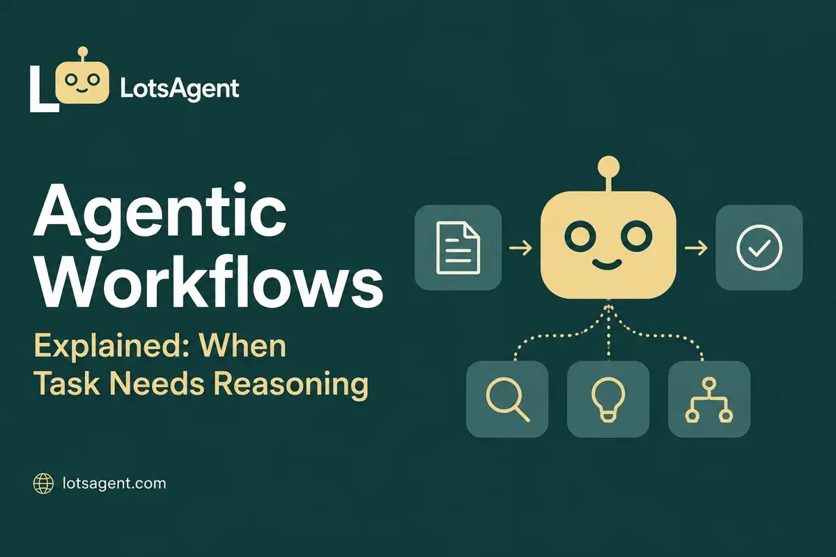 Agentic Workflows Explained: When a Task Needs Reasoning, Memory, and Tools